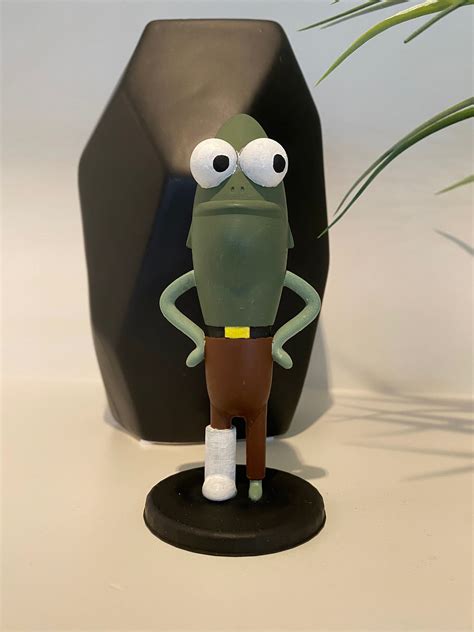 Fred the Fish My Leg 3D Print Handpainted Figurine - Etsy