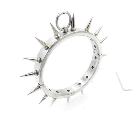 Collar with spikes – Stainless Steel – Lucrezia and De Sade