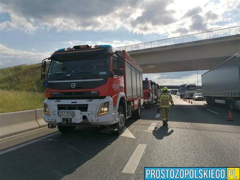 Wypadek Na Autostradzie A4 Na 273 Km Kierunek Katowice Zderzenie