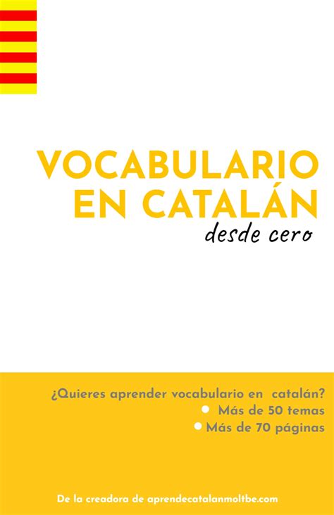 Ebook Vocabulario Aprende Catal N Molt B