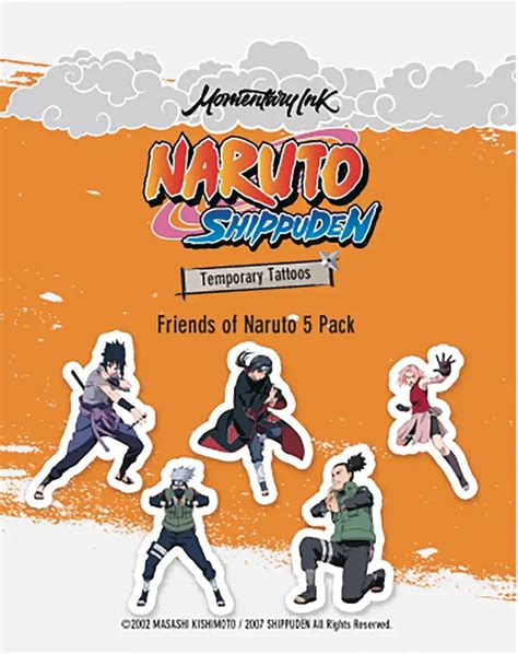 Friends Of Naruto Temporary Tattoo Pk