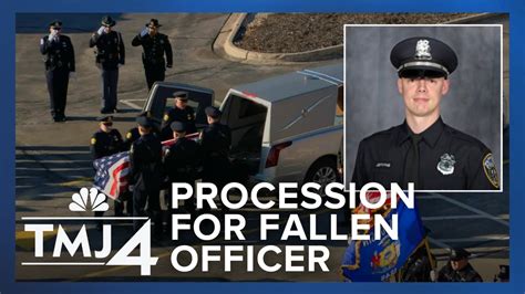 Procession For Fallen Milwaukee Police Officer Peter Jerving Youtube