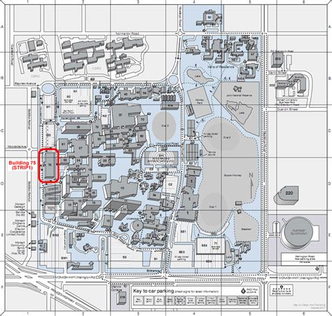 Monash Clayton Campus Map