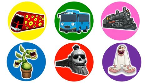 Spin Wheel Train Eater Bus Tayo Kereta Uap Potbelly Kereta Hantu