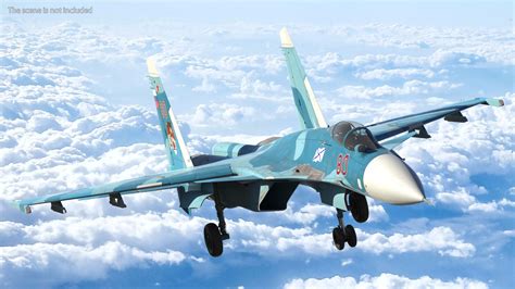 Sukhoi Su 33 Russian Navy Multirole Fighter 3d Model 129 Fbx Gltf