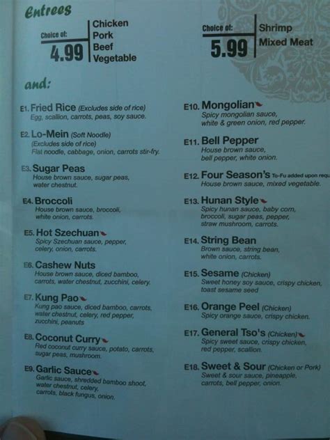 Menu At Rice Xpress Restaurant Fort Worth Altamesa Blvd