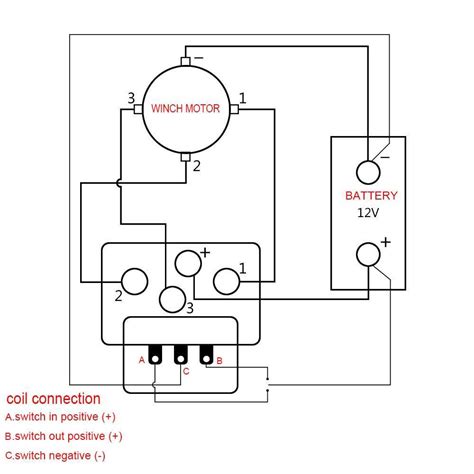 A Clear And Concise Wiring Diagram For A 12 Volt Winch Motor