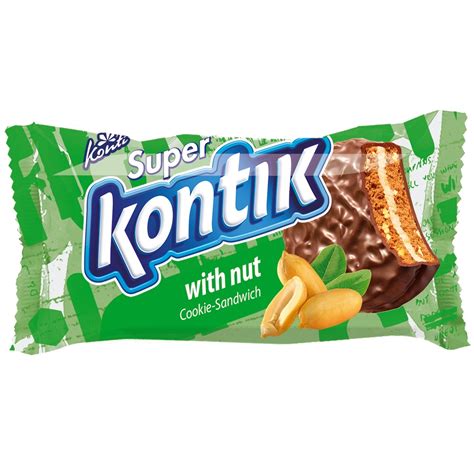 Konti Superkontik Chocolate Glazed Nut Sandwich Cookie 100g ️ home ...