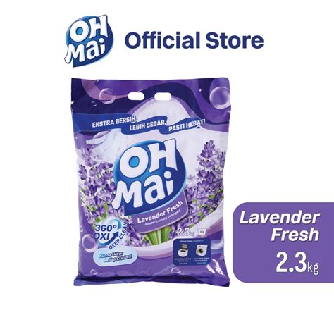 Oh Mai Laundry Powder Detergent Lavender Fresh Kg Shopee Malaysia