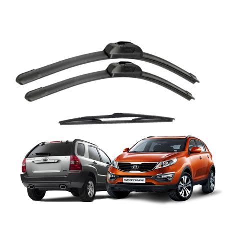 Kit Palheta Limpador Parabrisa Dianteiro Traseiro Kia Sportage