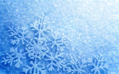 Download wallpapers snow, snowflakes, winter, blue background with ...