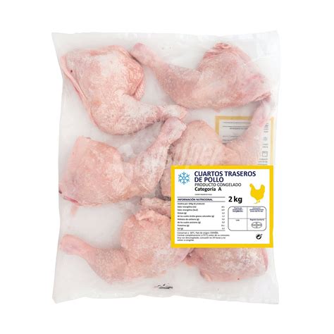 Pollo Cuarto Trasero Congelado Paquete 2 Kg