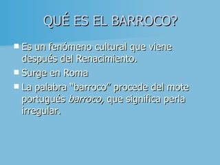 El Barroco PPT