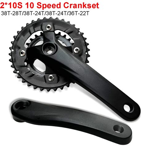 Speed Bicycle Crankset Bcd Double Chainwheel Mtb Crankset