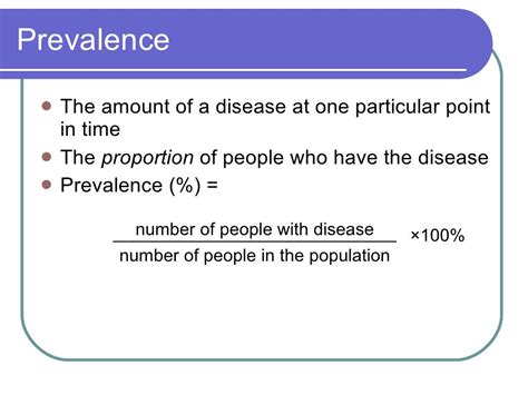 Incidence And Prevalence