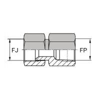 Adaptateur Droit Femelle Tournant JIC X Femelle NPT Isoflex