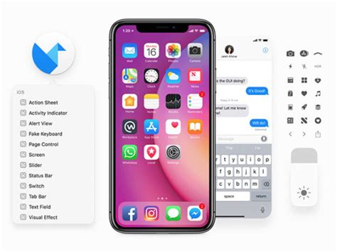 Facebook IOS 11 IPhone UI Kit Freebiesbug