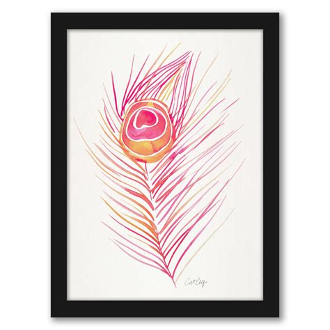 Peacock Feather Peach By Cat Coquillette Frame Americanflat Michaels