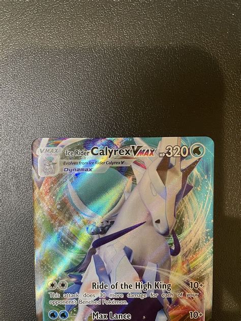 Pokémon TCG Ice Rider Calyrex VMAX Chilling Reign 046 198 Holo Ultra