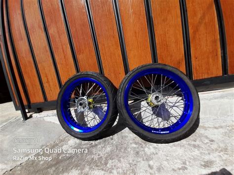 Wheelset Supermoto KLX 150 Ban Set SUMO D Tracker Roda Supermoto KLX D