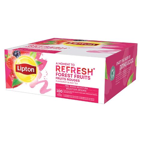 Thé Noir Aromatisé Lipton Fruits Rouges 3 x 100 sachets