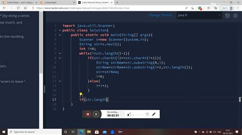Super Reduced String Hackerrank Strings Java Programming