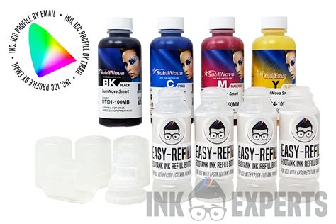 Inktec Sublinova Smart Dye Sublimation Ink Set For EPSON Ecotank ET