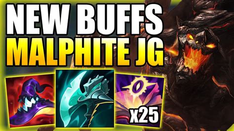 NEW BUFFS FOR AP MALPHITE JUNGLE ALLOW FOR EASY ONE SHOTS Best Build