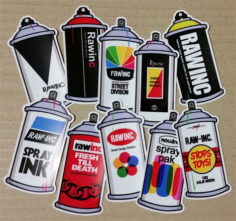 Classic Spray Can Sticker Series On Behance