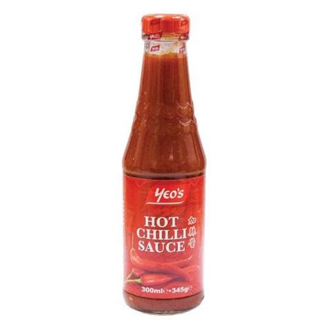 Yeo Hot Chilli Sauce X Ml Lynas Foodservice
