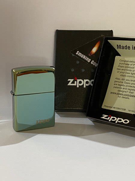 Jual Original Zippo 49191zl Teal Logo Hi Pol Di Lapak Smoking Good