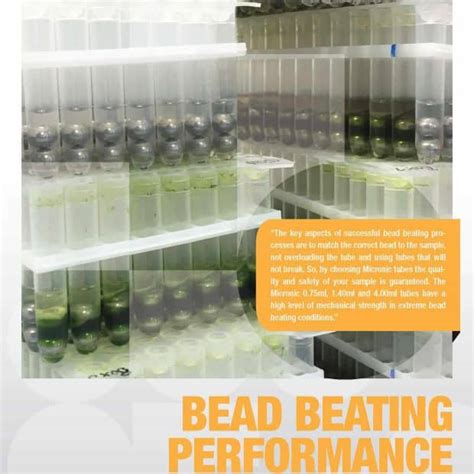 Bead Beating Performance - NBS Scientific NL