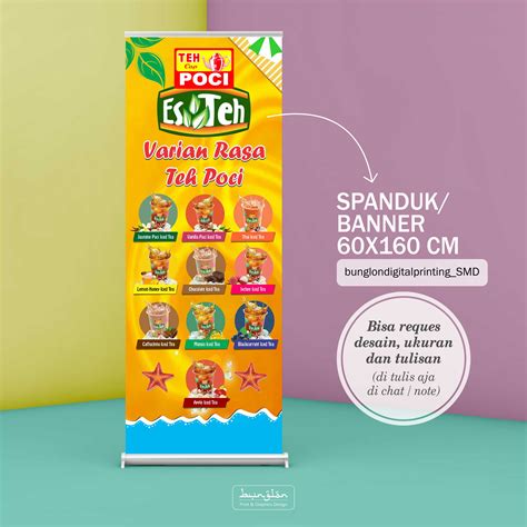 Desain Banner Teh Poci Contoh Spanduk Makanan Dan Minuman Images And