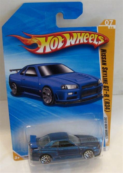 HOT WHEELS NEW MODELS BLUE NISSAN SKYLINE GT R R MOC