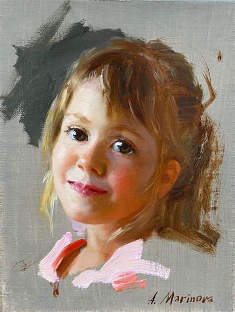 Курс "Портрет маслом с Анной Мариновой" | Childrens portraits paintings ...