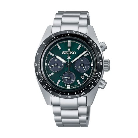 seiko prospex deep green speedtimer solar chronograph mm mens