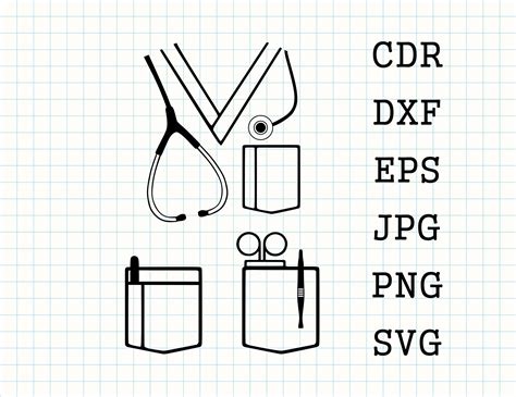 Scrubs Svg Nurse Life Svg Doctor Svg Stethoscope Png Etsy