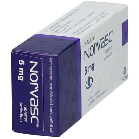 Norvasc® 5 Mg 30 St Mit Dem E Rezept Kaufen Shop Apotheke