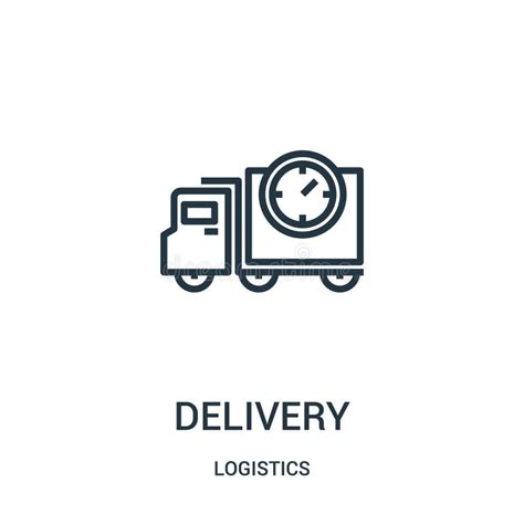 Delivery Icon Vector From Logistics Collection Thin Line Delivery