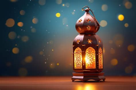 Premium AI Image A Lantern With The Words Ramadan On It Ramdan