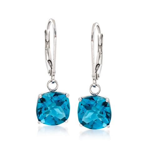 Ross Simons Ross Simons 5 00 Ct T W London Blue Topaz Drop Earrings