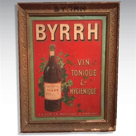 Ancienne Affiche S Rigraphi E Byrrh Affiche Publicitaire