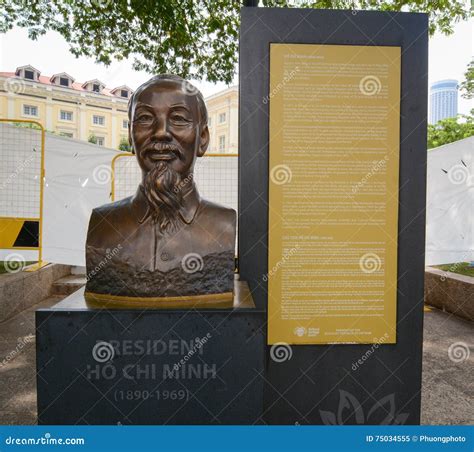 Ho Chi Minh Statue And City Hall In Ho Chi Minh City Vietnam Editorial ...