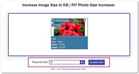 Différentes façons d augmenter la taille de l image en Ko pour une