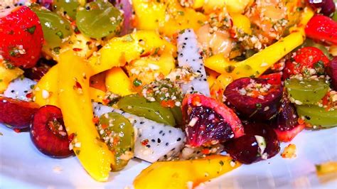 Trini Fruit Chow Spicy Fruit Salad Youtube