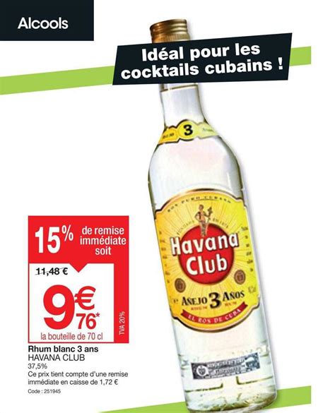 Promo Rhum Blanc Ans Havana Club Chez Promocash Icatalogue Fr