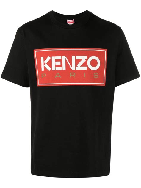 Kenzo Logo Print Cotton T Shirt Farfetch