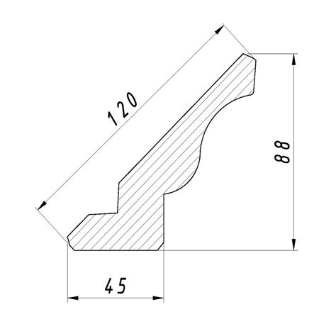 Карниз прямой из МДФ №3 — Каталог — Formamobile