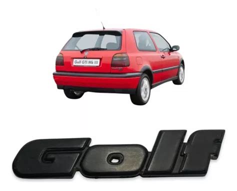 Emblema Traseiro Original Vw Golf Gti Glx Gl Mk3 94 95 96 97