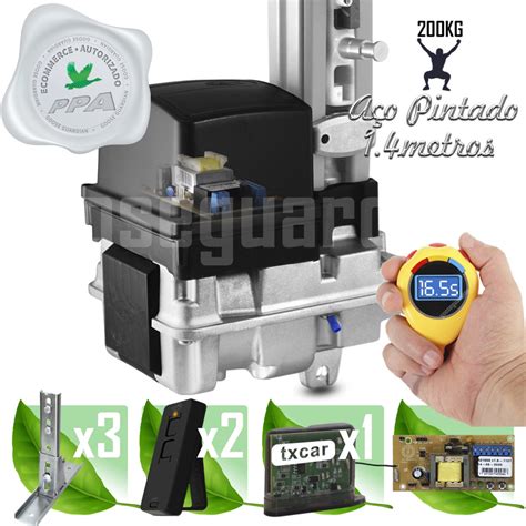 Kit Motor Basculante Bv Ppa M Trilho Suporte Control Txcar